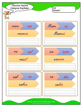 z sesi Çalışma Sayfaları